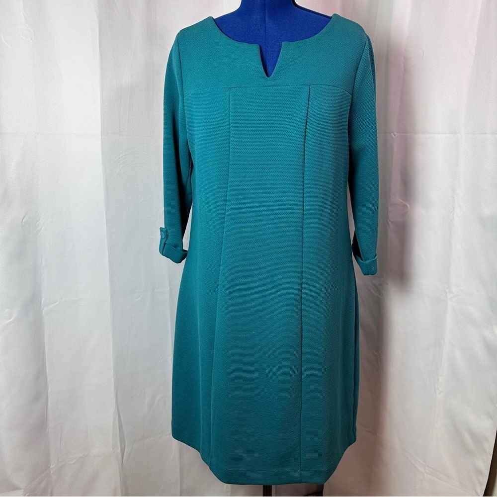 Boden Women’s Teal 3/4 Sleeve Midi Dress - Size 16
